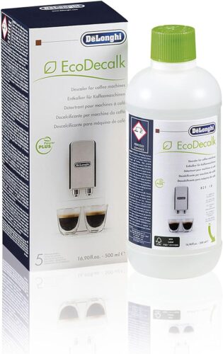 De’Longhi Dlsc500 Ecodecalk Decalcificante Naturale per Tutte Le Macchine da Caffè, con Ingredienti da Materie Prime Naturali, Biodegradabile, Made in Italy, 500Ml
