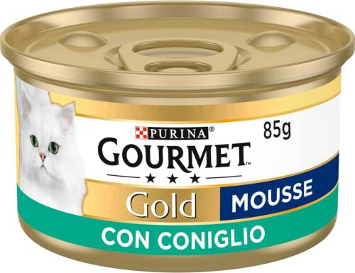 Purina Gourmet Gold Mousse Umido Gatto con Coniglio: un pasto delizioso e nutriente per il tuo felino